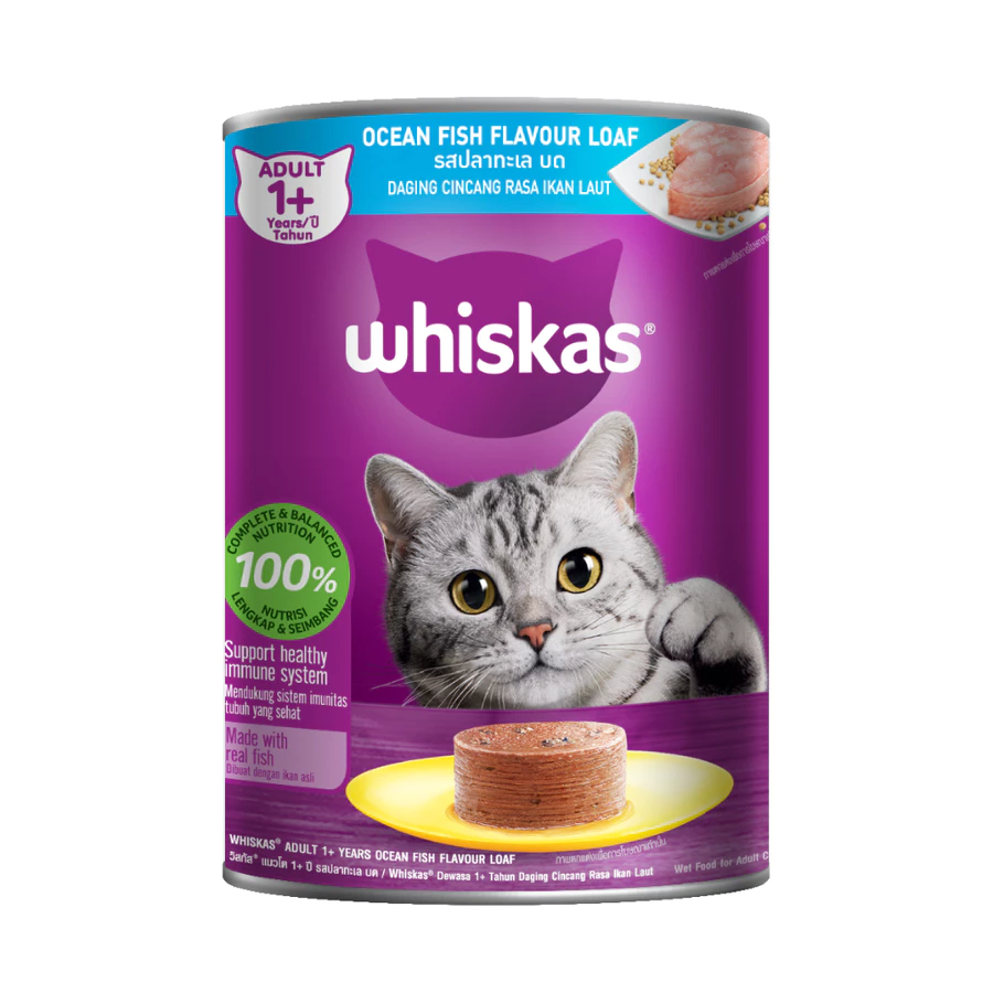 Whiskas Tuna Ocean Fish Adult 400 Gram / Makanan Kucing / Wet Food / Whiskas Kaleng