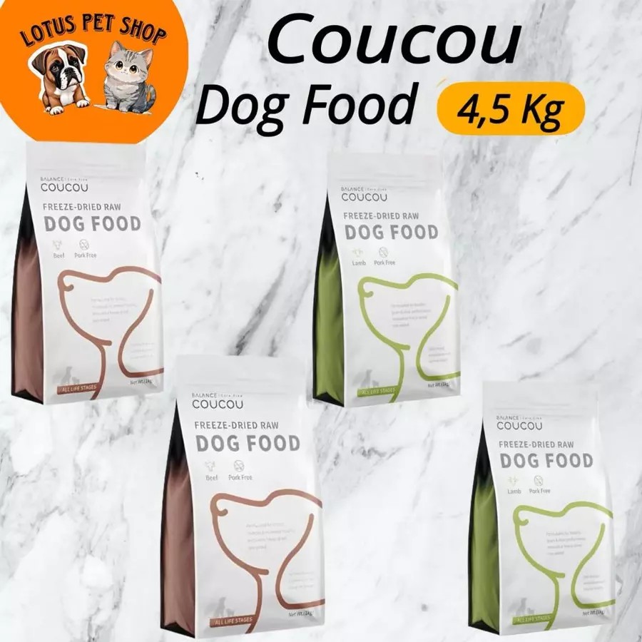 Coucou Dry Dog Food 4,5kg FreshPack All Life Stages Makanan Kering Anjing Premium